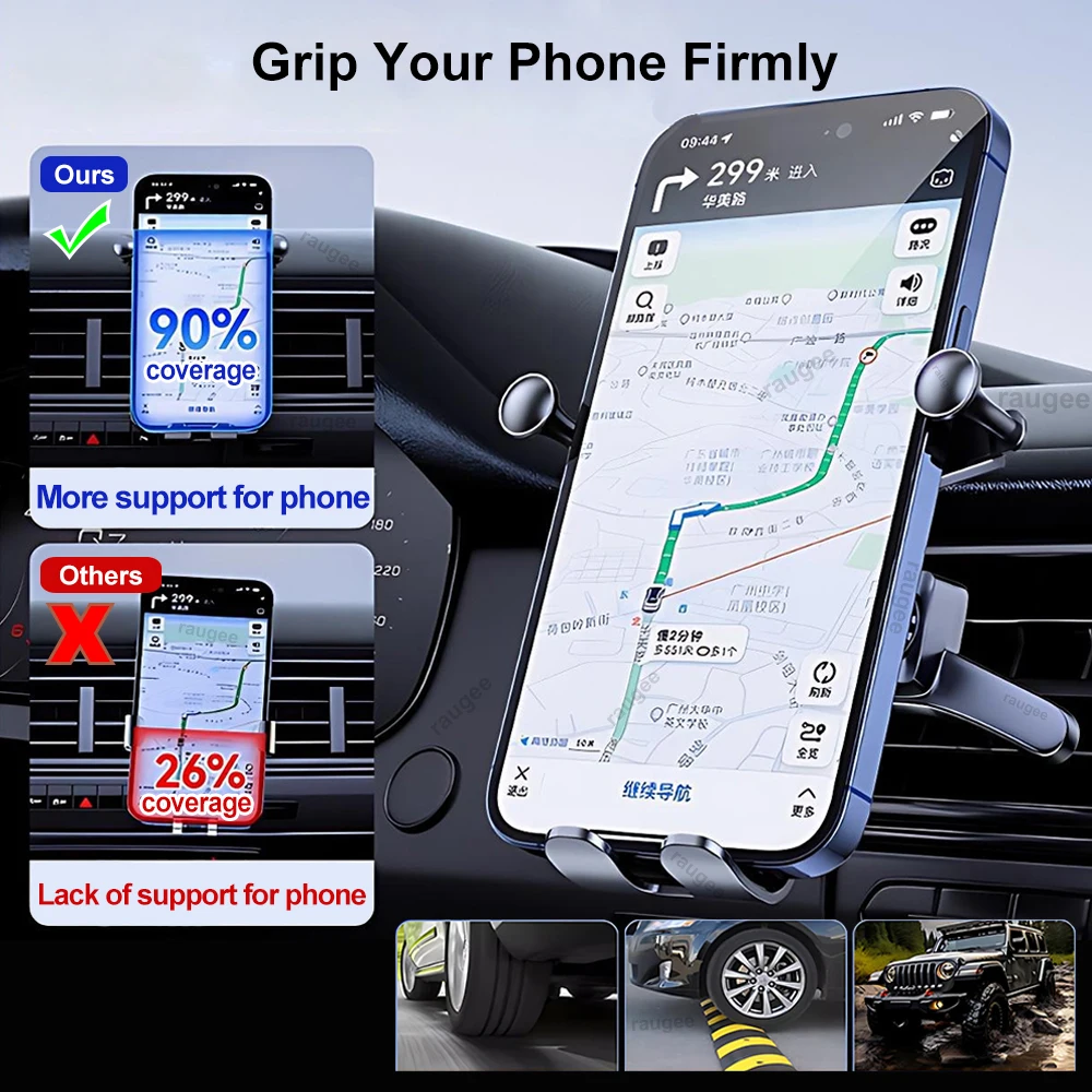 Penyangga Ponsel Mobil untuk Samsung Galaxy Z Fold 7 6 5 4 3 2/Flip 7 6 5 4 Layar Lipat Dudukan Ponsel di Ventilasi AC Mobil