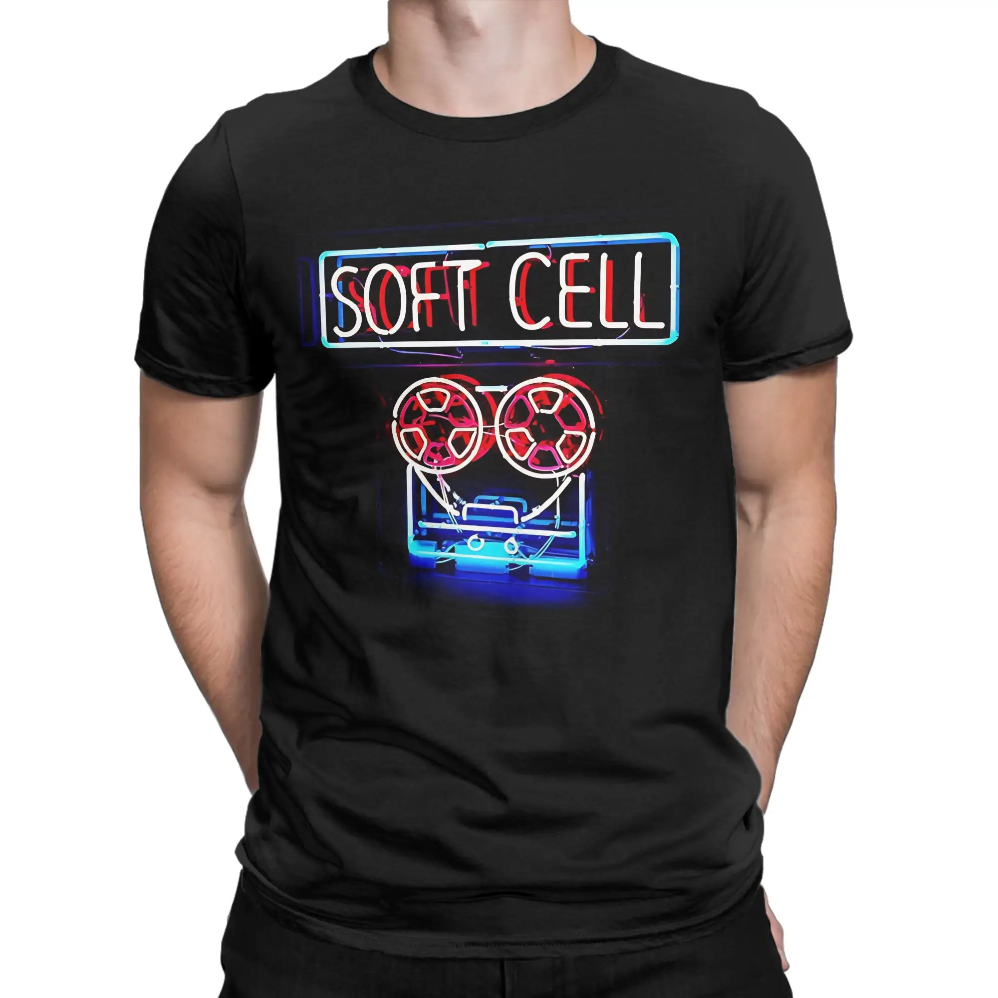 Legend Rock N Roll Classic Soft Cell Graphic Funny 100% Cotton T-Shirt Tops Tees For Men