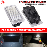 For Nissan Qashqai 2006-2021 Leaf 2018-2024 Juke Note Pulsar Kicks Versa Note LED Interior Trunk Luggage Compartment Light