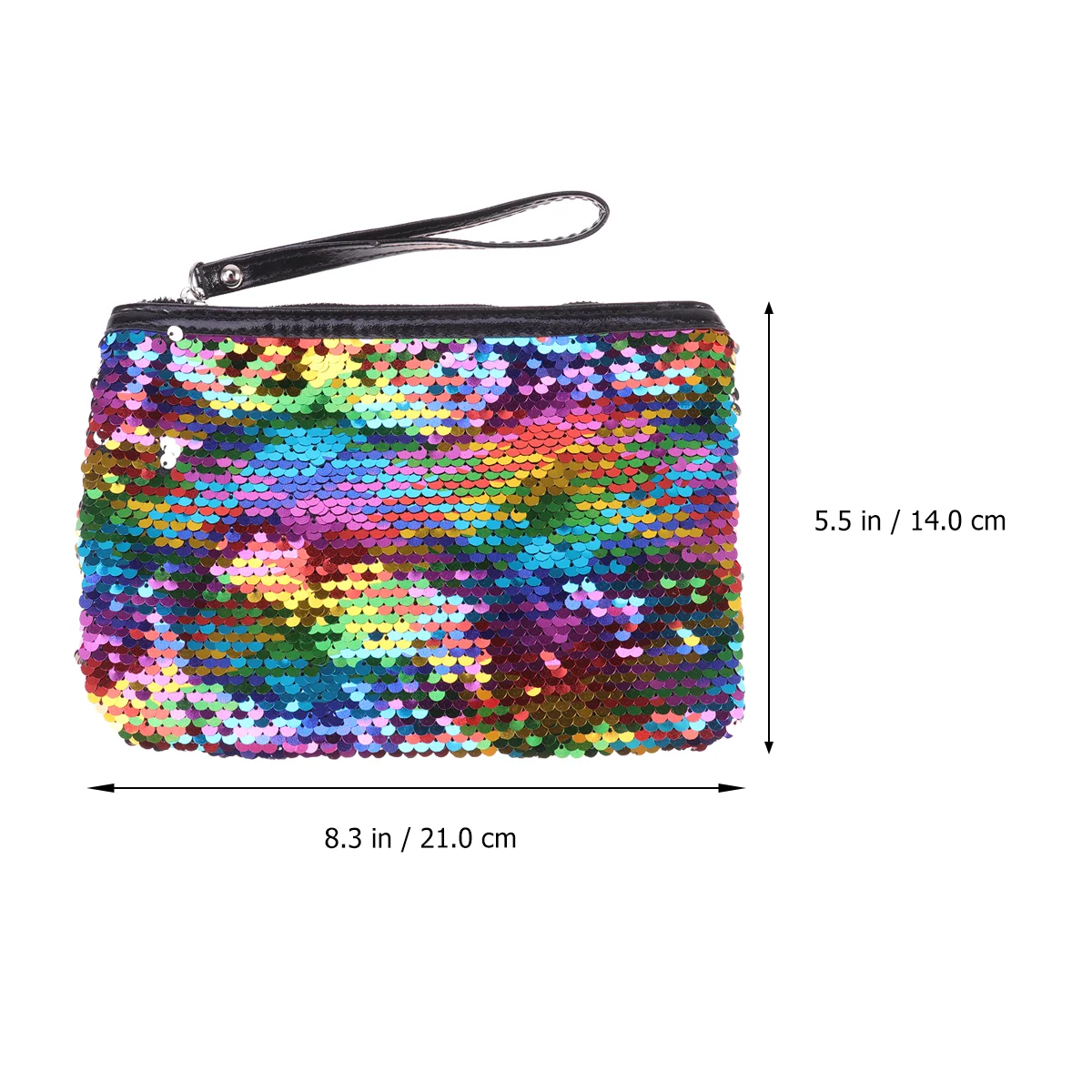 Makeup Bags Paillette Handbag Colorful Sequin Sequins Fashion Change Blue