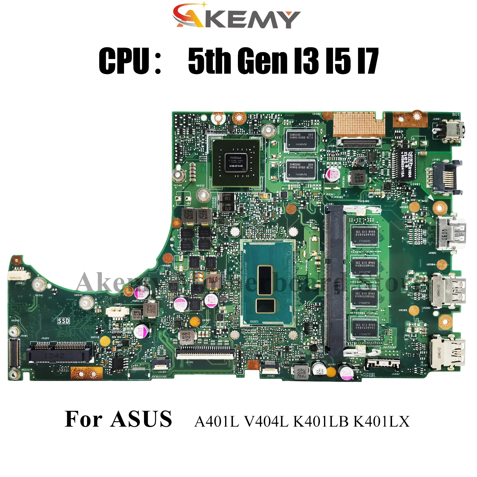 ASUS VivoBook K401L A401L V404L V405L K401LB K401LX 노트북 메인보드 K401LB (I3 I5 I7 CPU 지원) 100% 테스트 완료 OK stk