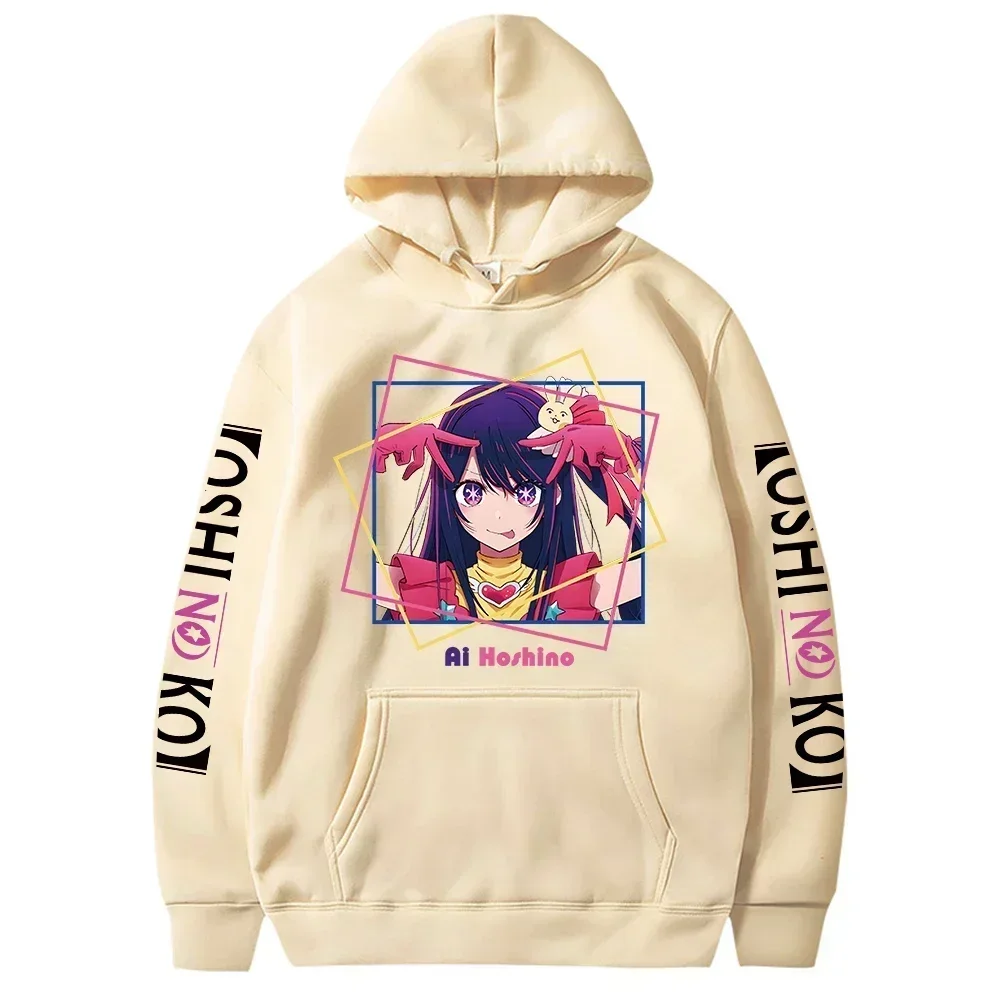 Oshi No Ko Anime Ai Hoshino Print Women Hoodies Harajuku Plus Size Sweatshirt Girl Long Sleeve Streetwear Casual Clothes Tops