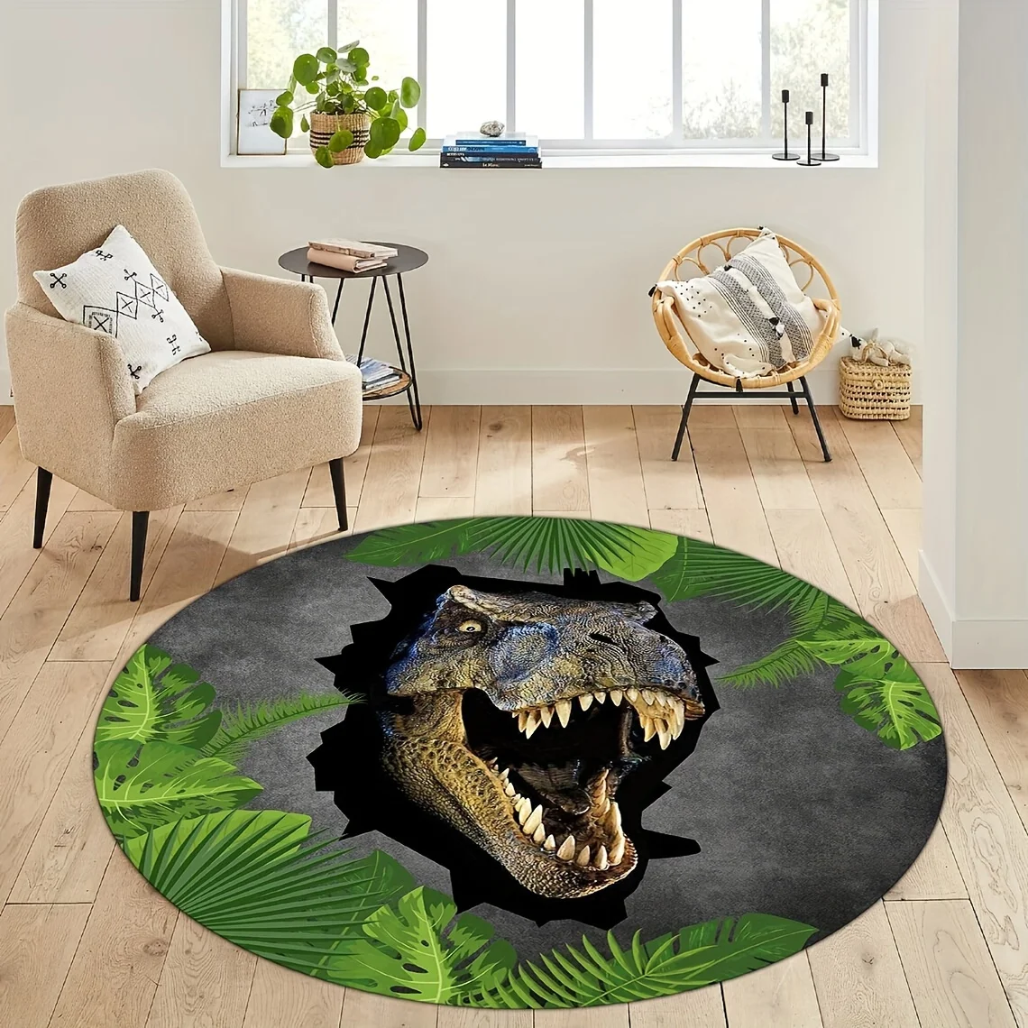 Vintage Realistic Animal Graphic Floor Carpet Durable Entrance Rug For Coffee Shop Office Supermarket Store Entryway