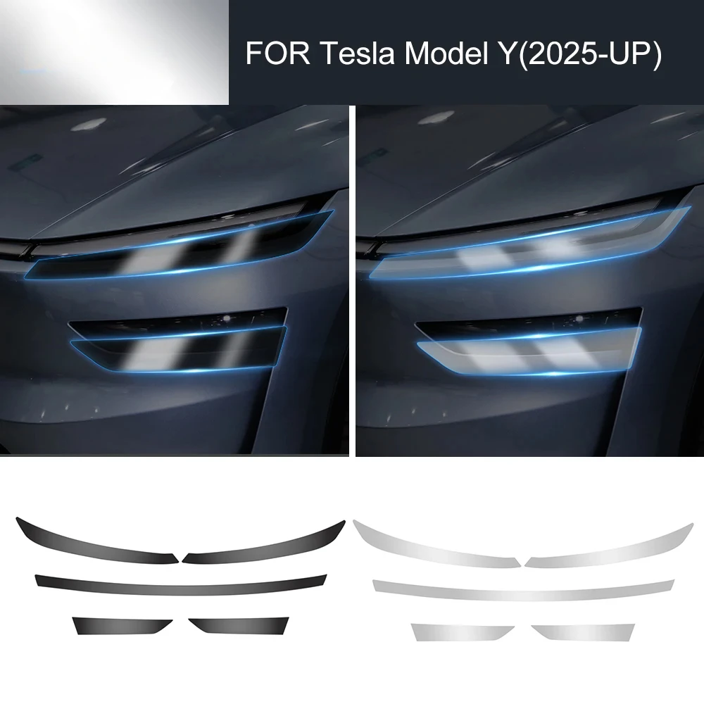 

PPF Автомобильная защитная пленка для фар для Tesla Model Y Juniper 2025-up Прозрачная защитная пленка для задних фонарей B-стойки