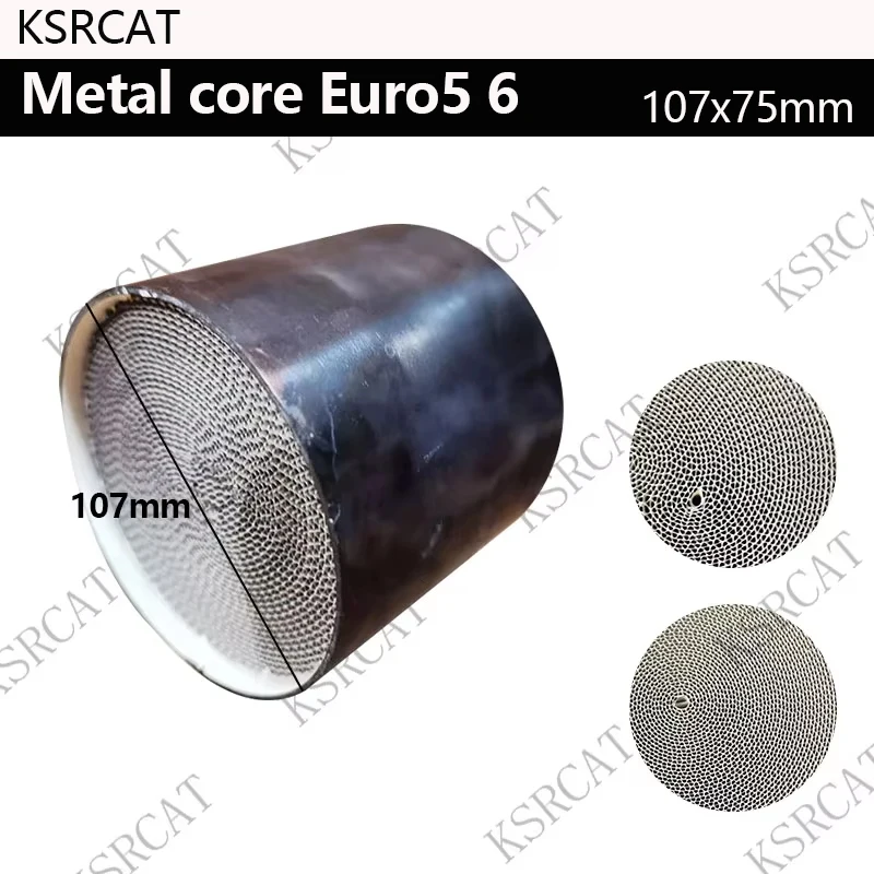 

Euro 6 Universal Catalytic Converter 107X75mm 300/400cpsi Auto Exhaust System Metal Catalyst FOR Gasoline car