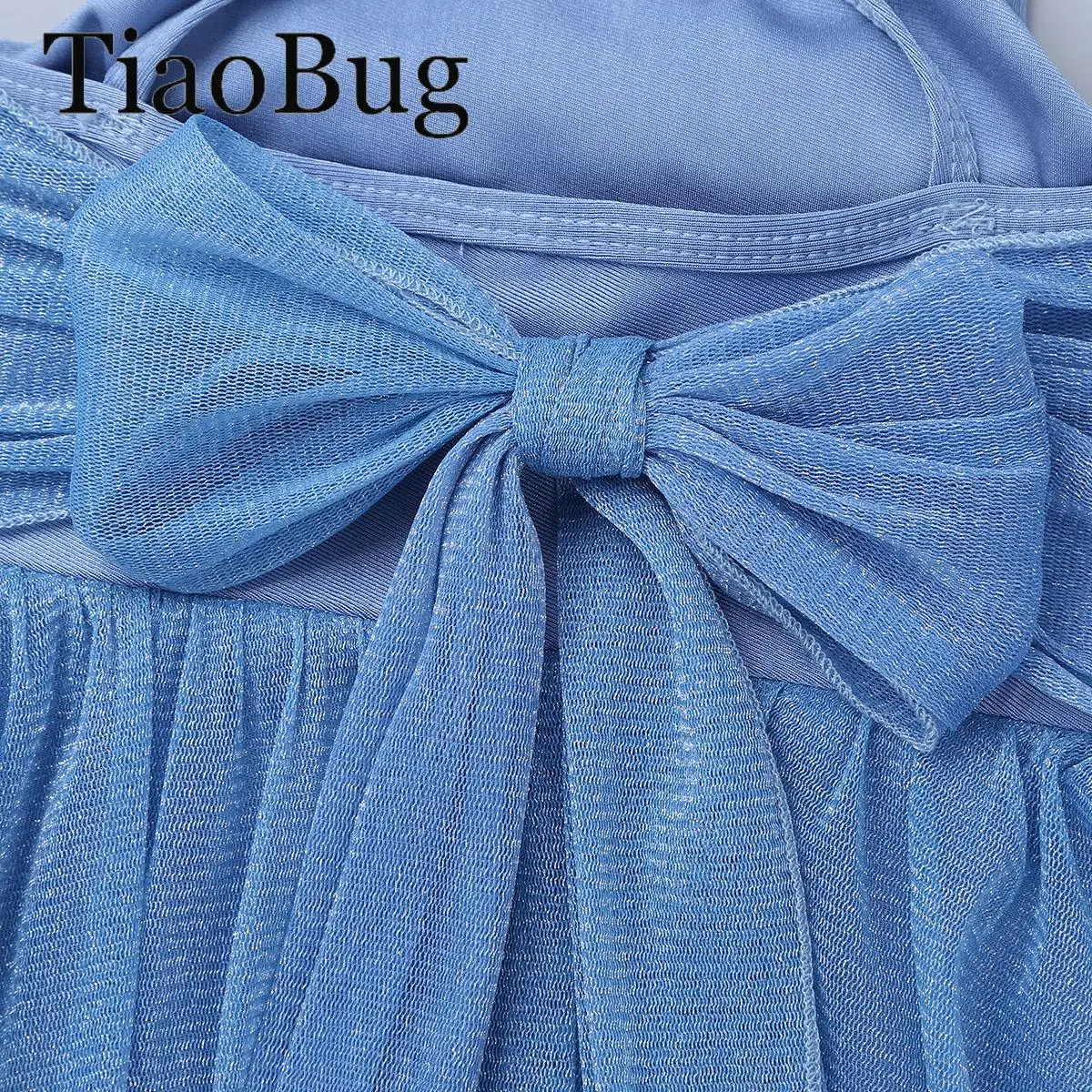 

Girls Gymnastics Ballet Dance Leotard Dress Sleeveless Glitter Mesh Lyrical Dance Dress Contemporary Figure Ice Skating