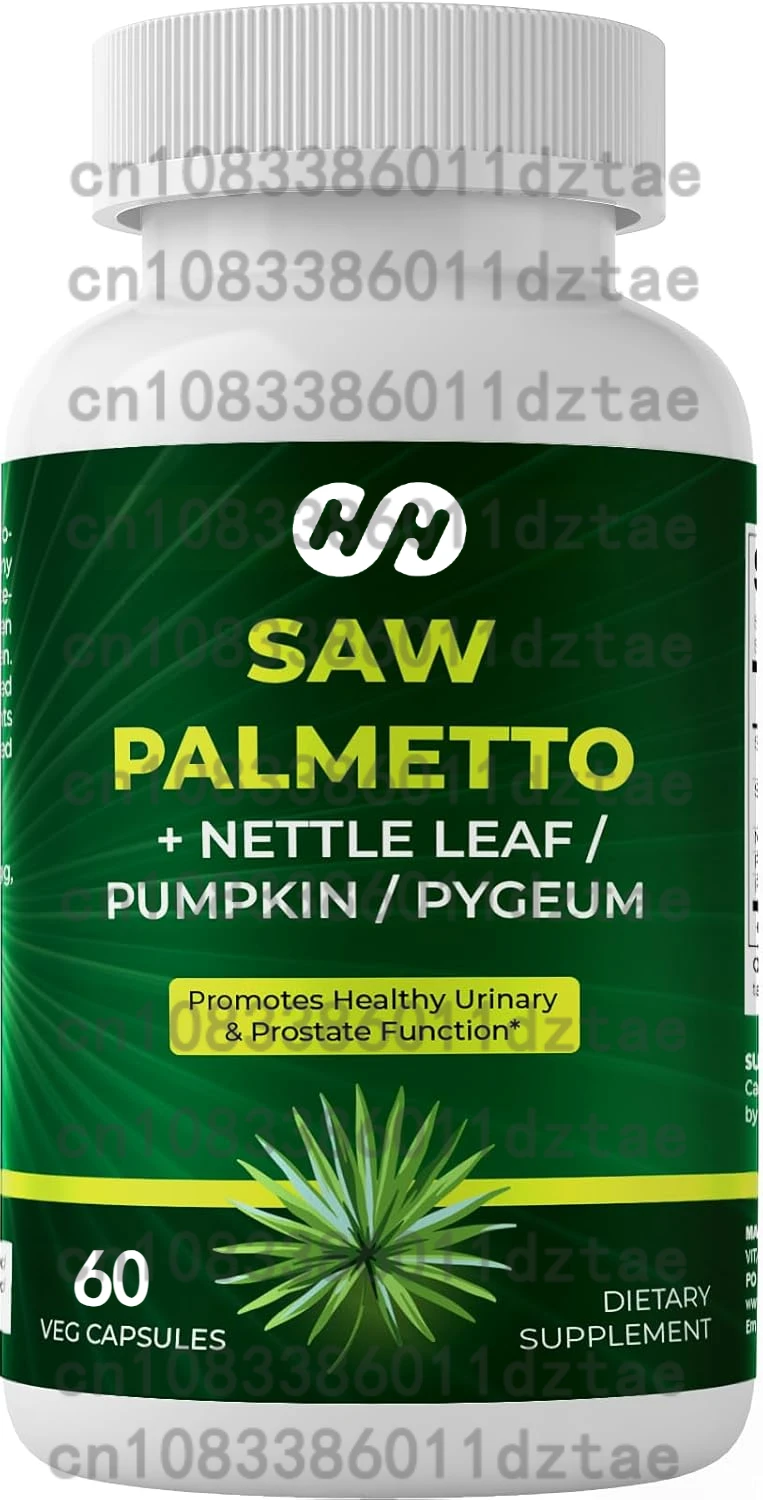 

Prostate Health Supplement, Natural Saw Palmetto Extract, Supports Prostate and Hair in Men and Women 60 Capsules