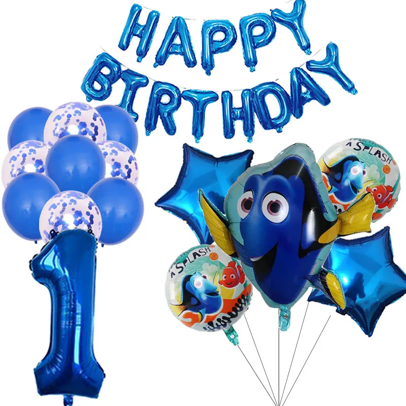 Finding Nemo Balloon Dory Fish Foil Ballon Boy Birthday Party Decoration Wedding Supplies Baby Shower Home Garden Helium Globos