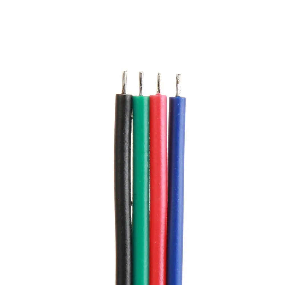 2Pcs New LED Strip Light For 3528 5050 4 pin 5 Pin Adapter Male Female Connector  Wire