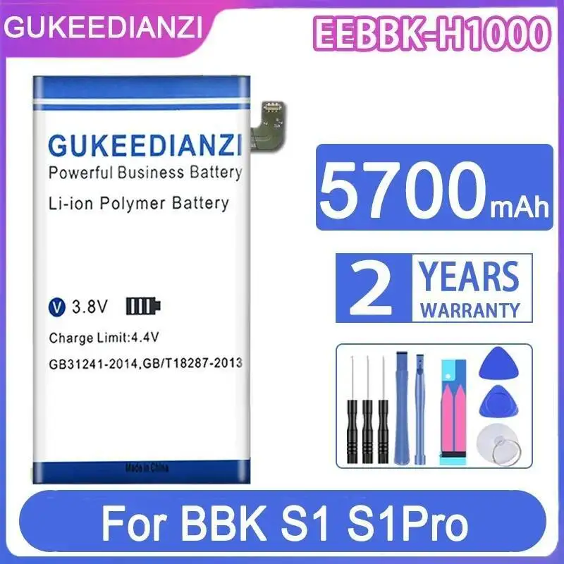 

Mobile Phone Battery For Bbk S1 Pro S1pro Eebbk-H1000 Reliable Power 5700Mah Safe