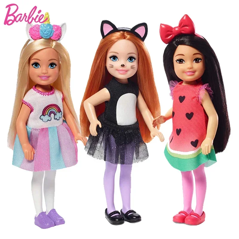 Оригинальные куклы Барби Club Chelsea с одеждой и аксессуарами для щенков Reborn Barbie Cutie Princess Girl Toy Juguetes Boneca Toys