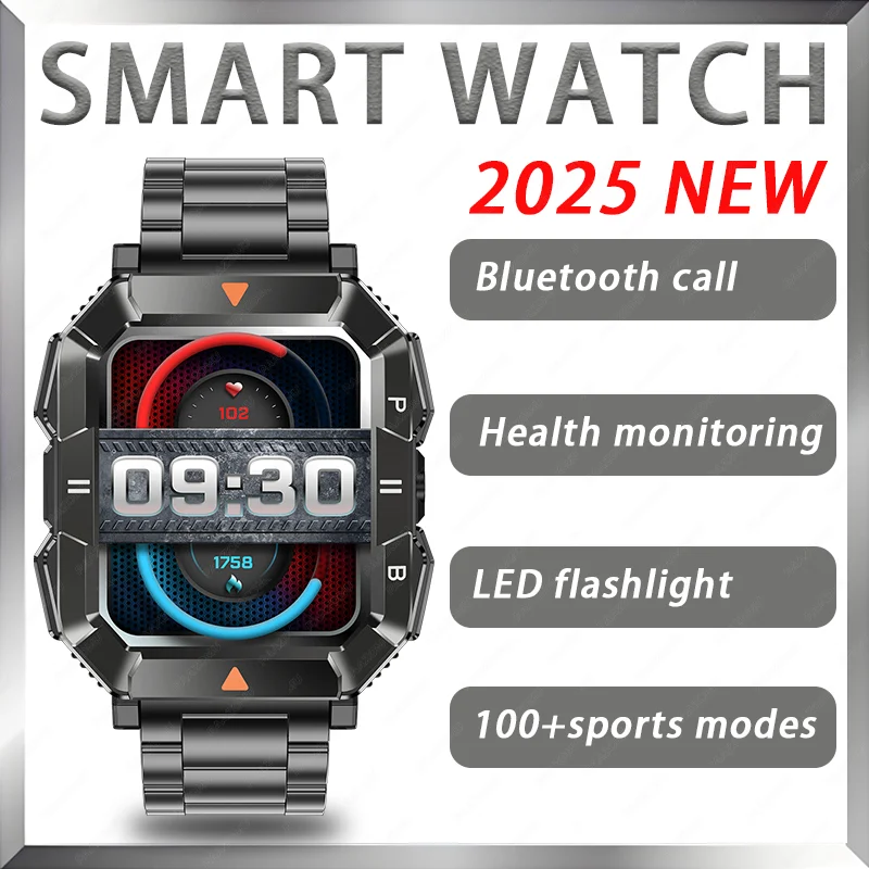 

2025 New Smartwatch Men Android IOS Phone 1.83"HD Screen Bluetooth Call Heart Rate Monitoring Sports Waterproof SmartWatch Women