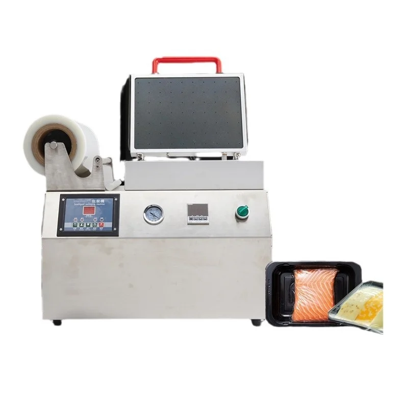 

260 Small Packaging Sealer Tray Electric Vacuum Sealing Machine For Food Plastic Seafood Meat Auto Fruit Food Meat Skin Packing