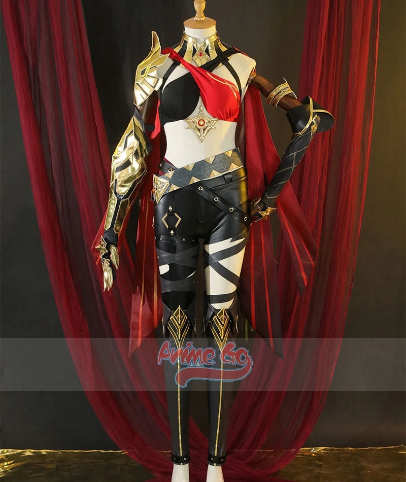 Dehya Cosplay Costume Game Genshin Impact Dehya Women Halloween Role Play C02979-AA