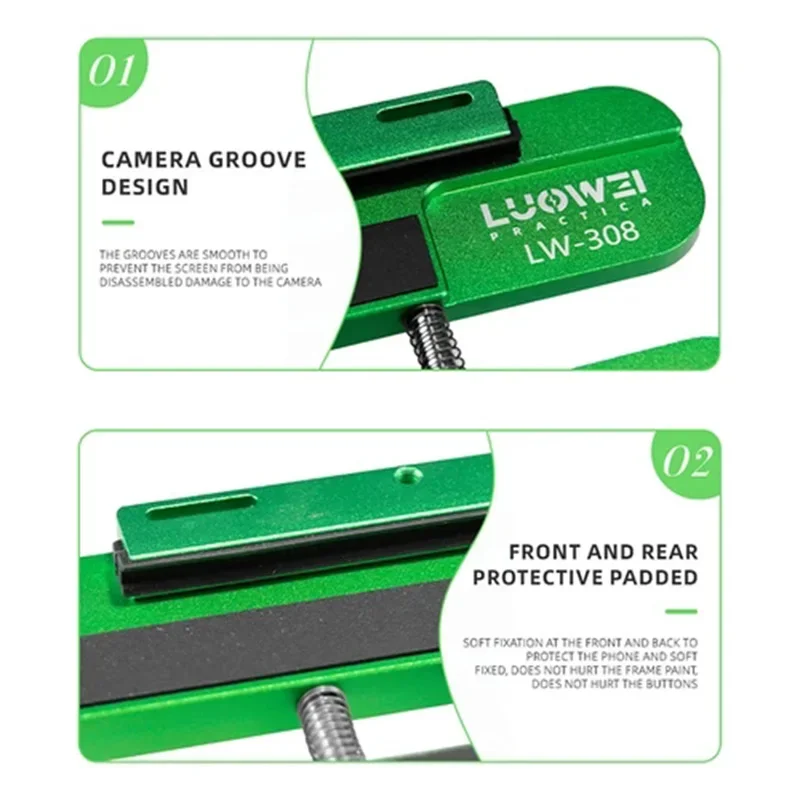 อุปกรณ์ยึดจอภาพแบบแขวนด้านข้าง LUOWEI LW-308 รุ่นอัปเกรด พร้อมฟังก์ชันยึดด้วยแรงกด สำหรับการบำรุงรักษาเมนบอร์ด