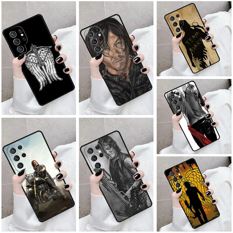 Phone Case For Samsung Galaxy S24 S23 S21fe S22 Ultra Plus Note 10 20 S8 S9 S10 Cover Daryl Dixon The Walking Dead