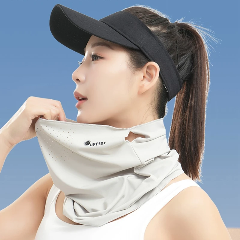 Fishing Cycling Bandana Mask Cooling Neck Gaiter Outdoor Sports Hiking Neck Tube Scarf Bicycle Summer Breathable Face Cover