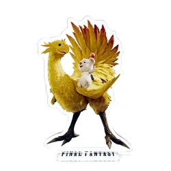 Chocobo and Moogle couple acrylic standee figurines desk decoration cake topper