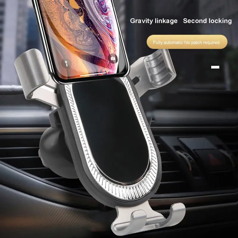 Car Vent Phone Mount Automotive Air Vent Cell Phone Bracket Cradle Stand 360 Degree Rotating Clip Mount Navigation Stand