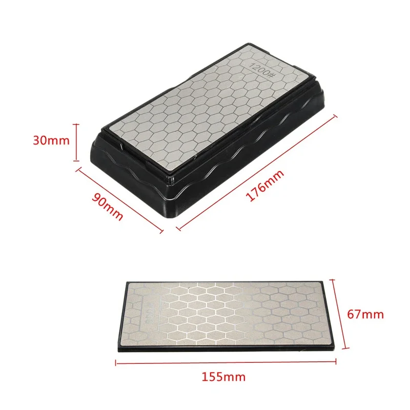 400/600/1000/1200 Grit Sharpener Double-Side Diamond Whetstone Knife Sharpening Stone Kitchen Chef Knife Sharpening Grindstone