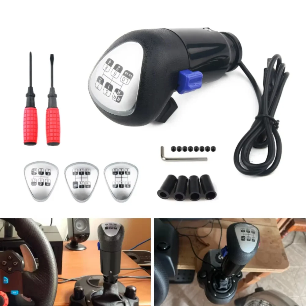 High Low Gear Shift Knob For Logitech For G25 G27 For G29 G920 Racing Simulator Wheel USB Lever For ETS2 For ATS Truck Game PC