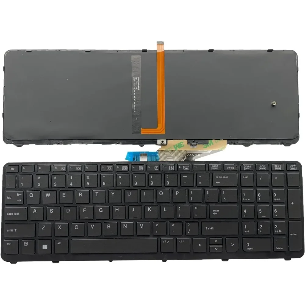 Laptop Replacement US Layout Keyboard for HP ZBOOK 15 G1 15 G2 17 G1 17 G2 Series No Pointing with Backlight