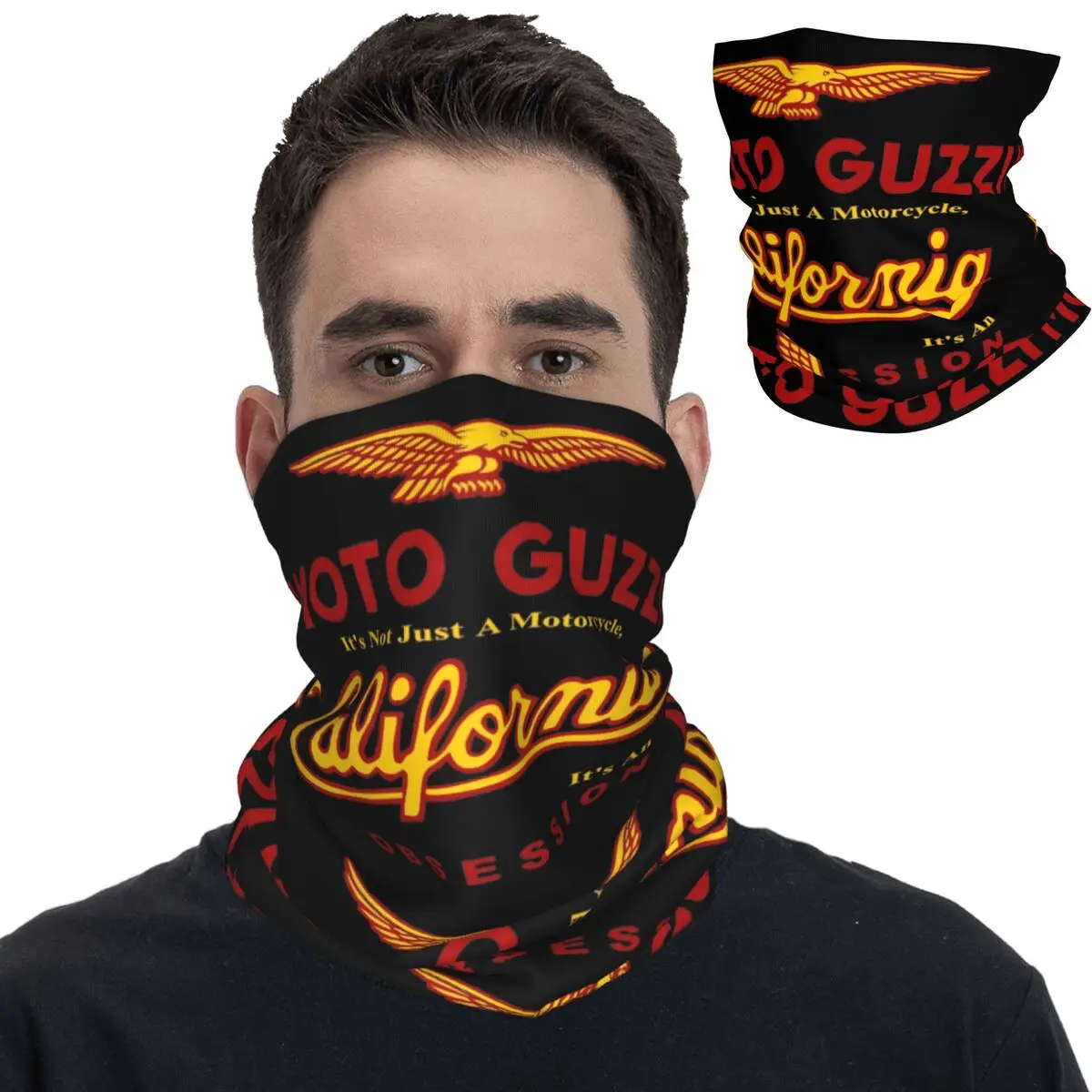 Moto Guzzi Motor California 1100 Obsession Bandana Neck Gaiter Magic Scarf Multifunctional Balaclava Fishing Adult Winter