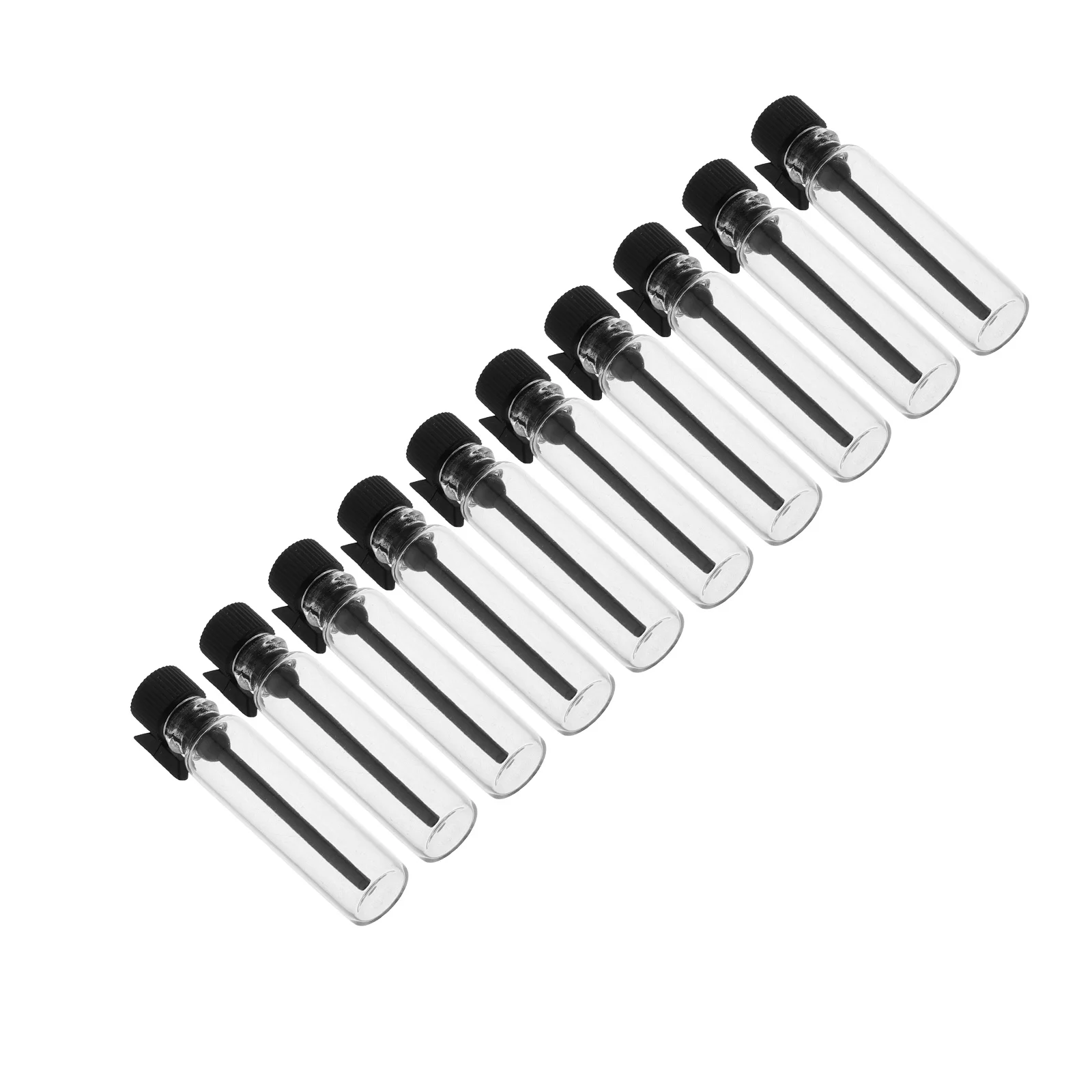 10Pcs Glass Perfume Sample Bottles Mini Empty Travel Vials Leakproof Oil Container Portable Essential Oil Makeup Fragrance