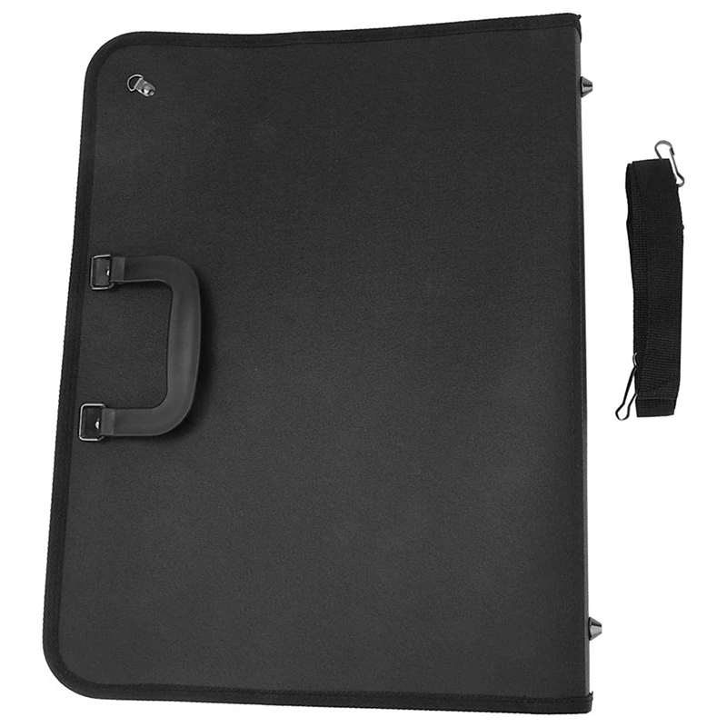 18.9 X 14.5Inch Art Portfolios Portable Painting Plate Bag A3 PP Ding Sketch Board Storage File Bag Document Carry Case