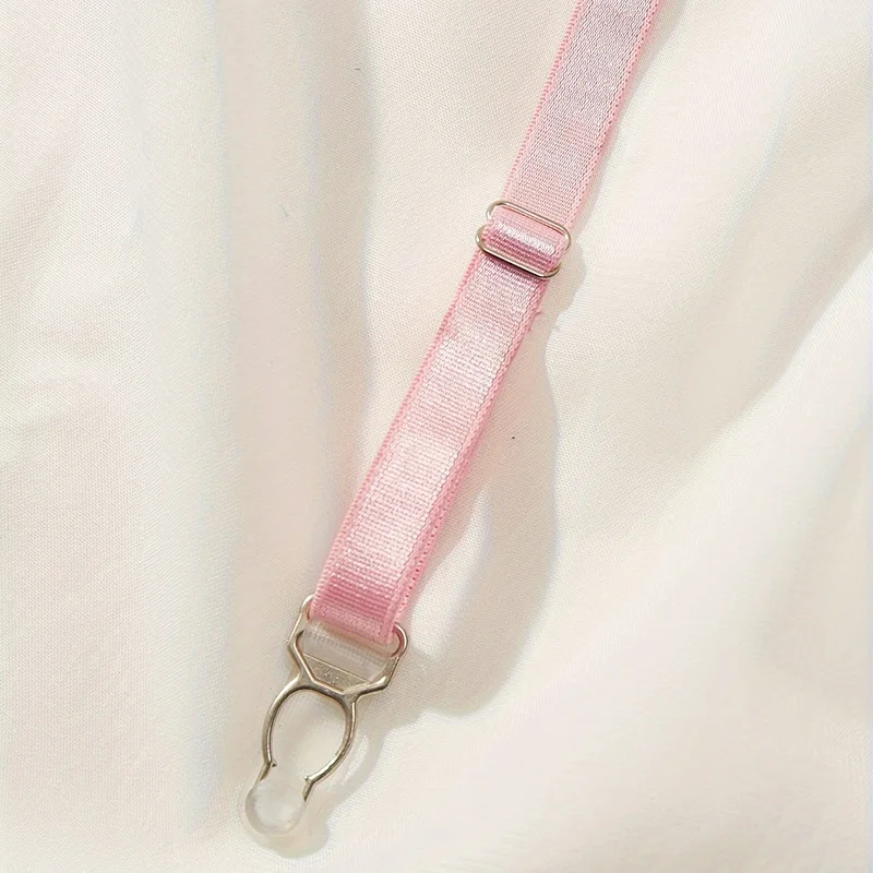 신선한 여성스러운 스타일의 원활한 초박형 투명 메쉬 에로틱 한 친밀한 성인 순수한 욕망 자수 브래지어 서스펜더 끈 팬티