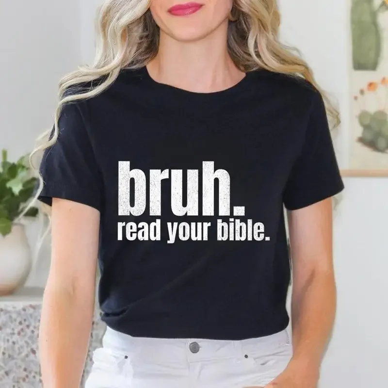 Bruh Meme Read Your Bible God Funny Modern Christian Church T Shirt