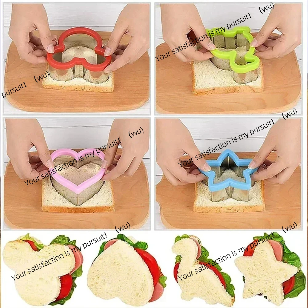 ZOCI-Sandwich Cutters Heart Star  Bread Toast Lunch Bento Box Food Cookie Sandwich Makers Molds Kitchen Tools