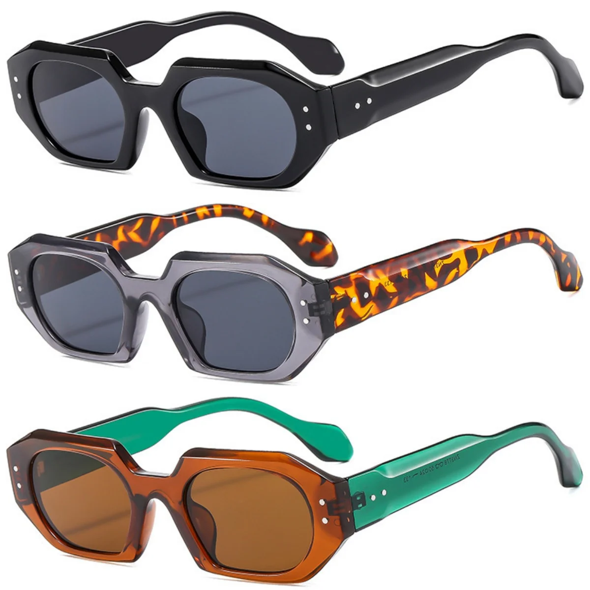 

Retro-inspired Square-frame Sunglasses Classic Fashion UV-protective Eyewear Outdoor Driving and Travel Sun Protection Glasses