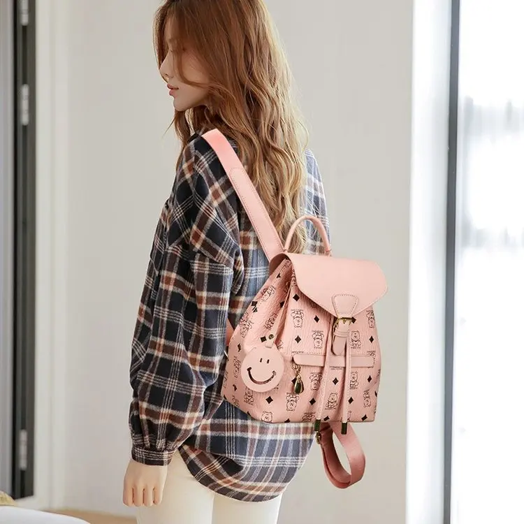 

2025 Новый популярный рюкзак 134, розовый повседневный студенческий легкий дорожный рюкзак, женская сумка Super Fire Travel