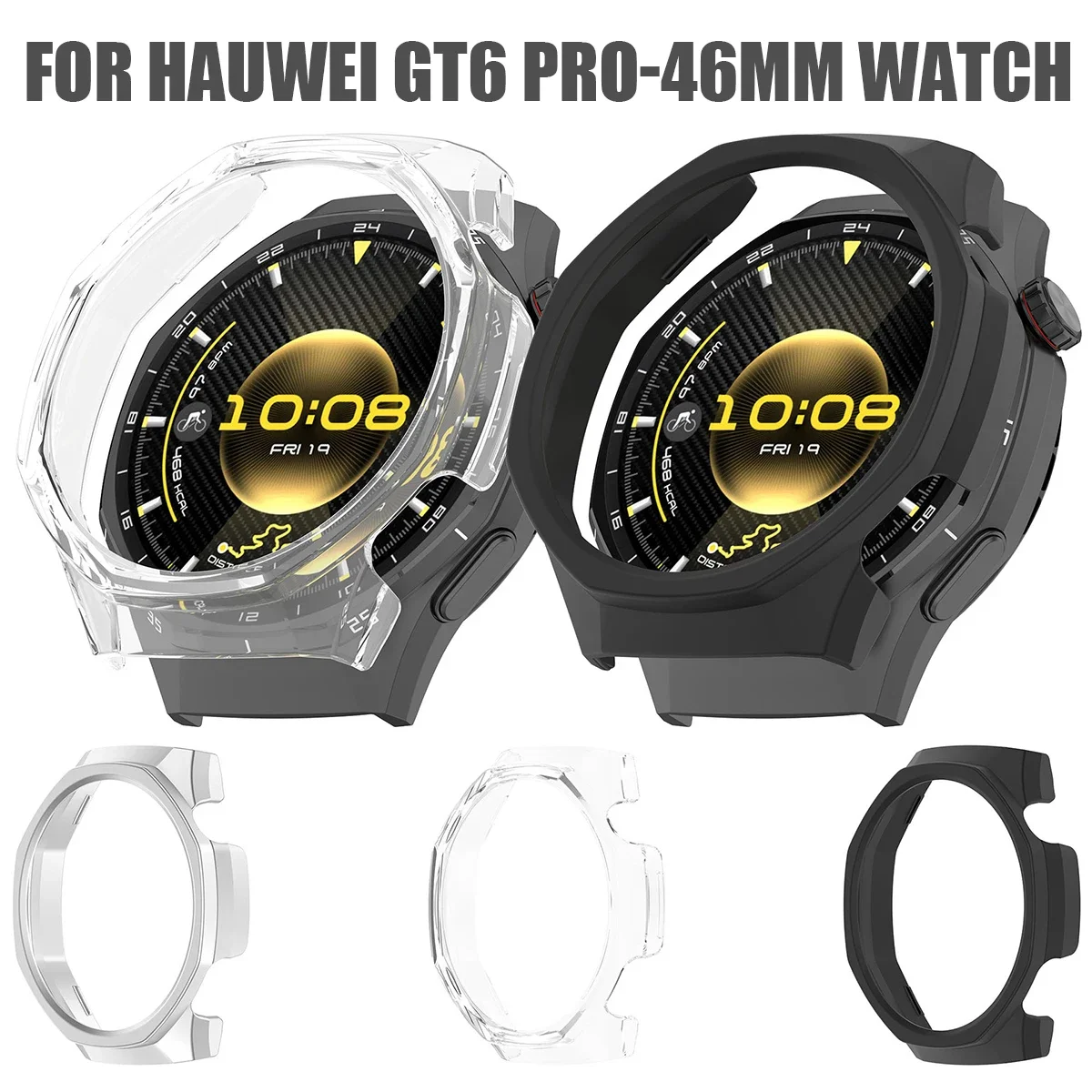 Hot Hard Protective Case For Huawei Watch GT 6 pro 46mm Screen Protector Case for Huawei GT6 pro 46MM Hollow Half PC Case