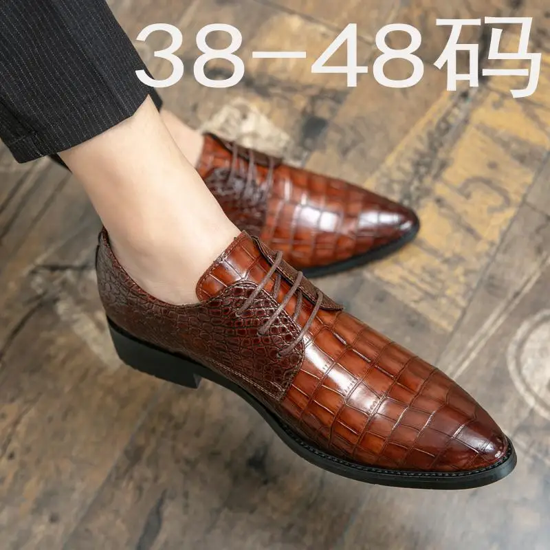 Piattaforma da uomo in vera pelle di lusso fatta a mano Derby morbida pelle bovina scarpe Casual da lavoro scarpe sociali da uomo