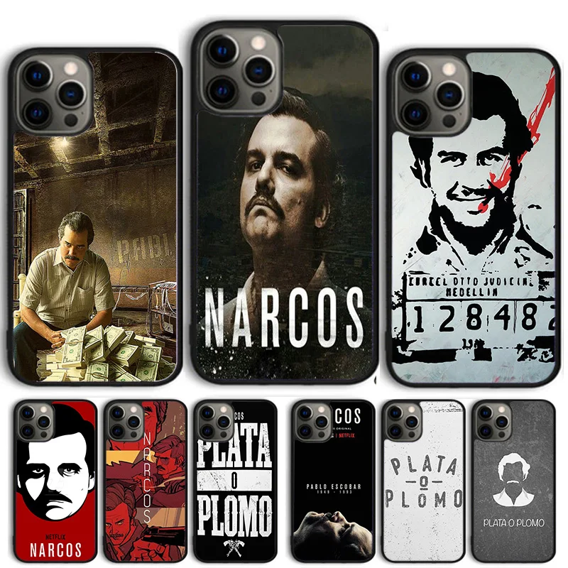 Plata O Plomo Narcos Pablo Escobar Silver Or Lead Phone Case Cover For iPhone 16 15 14 13 12 Pro Max mini 11 Pro Max XS X XR 8