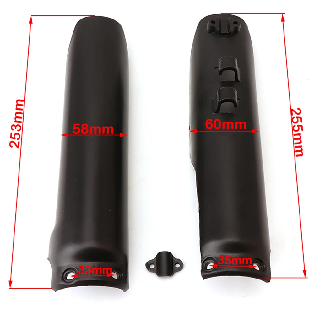 Motorcycle Fork Protectors Covers - Plastic Guards for 110cc to 160cc Dirt Pit Bike Models Including CRF, TTR, KLX, KAYO, BSE