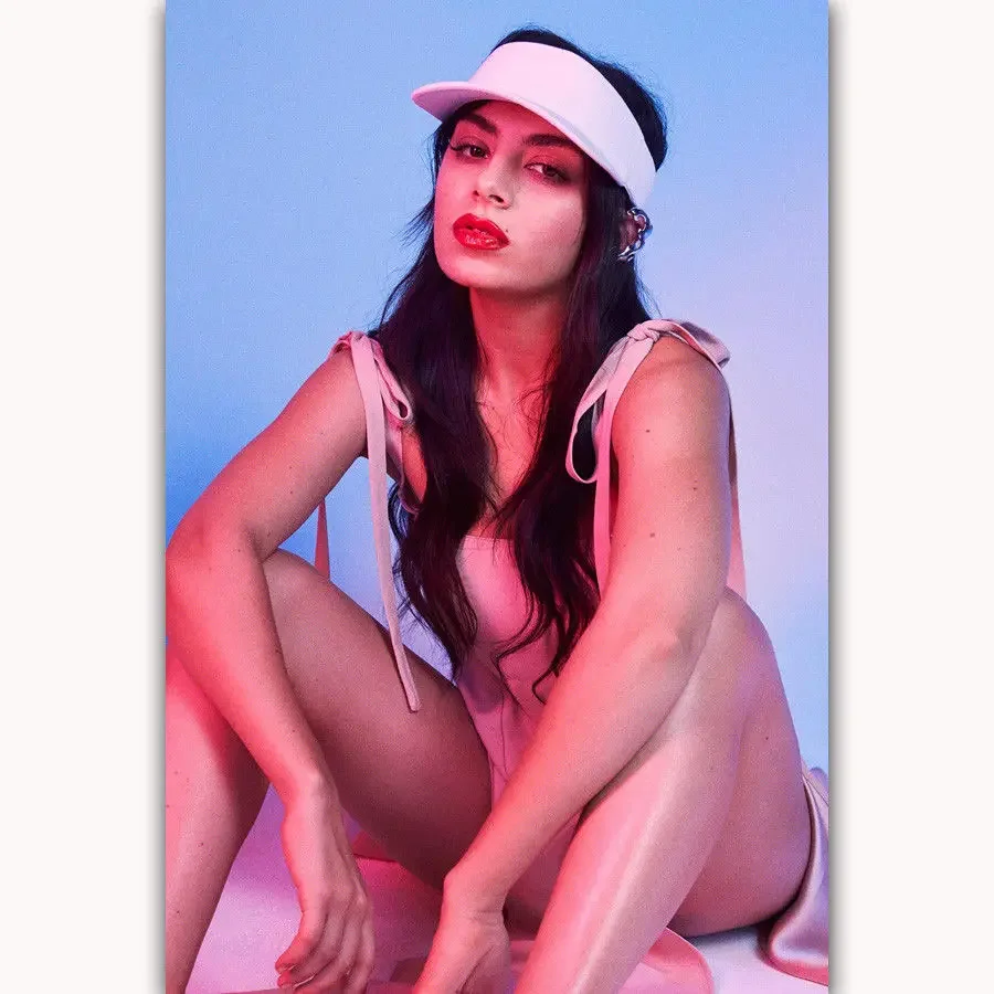 Hot New Charli XCX Pop Beauty Girl Music-Silk Art Poster Wall Sticker Decoration Gift