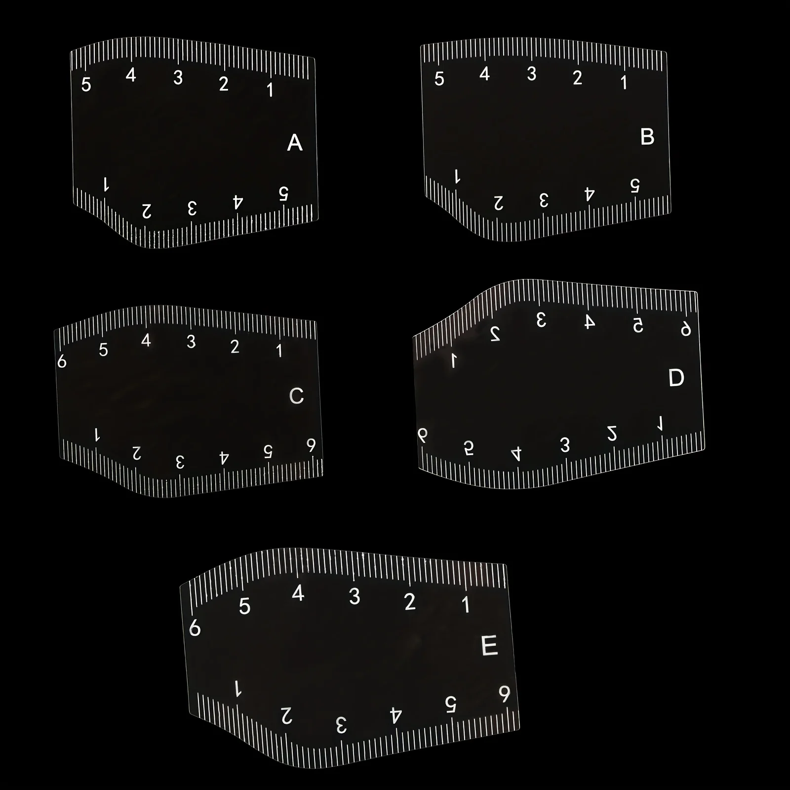 Zestaw szablonów do modelowania brwi, 5 sztuk, magiczne narzędzie do projektowania i tatuażu brwi, szablon do modelowania brwi, szablon do modelowania brwi