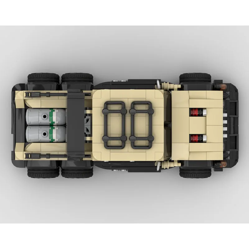 MOC-240869 اللبنات MOC سباق السيارات سلسلة DIY نموذج الإبداعية هدية التعليمية الإبداع مدينة مركبة لغز عيد الميلاد 568 قطعة #5