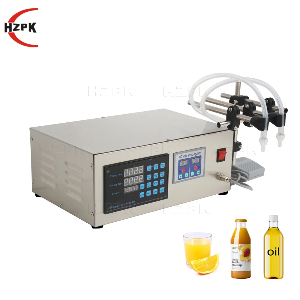 

Hot Semi-automatic Double Head Nozzle Bottling Digital Liquid Filling Machine for Milk Juice Mineral Soda Water Beverage