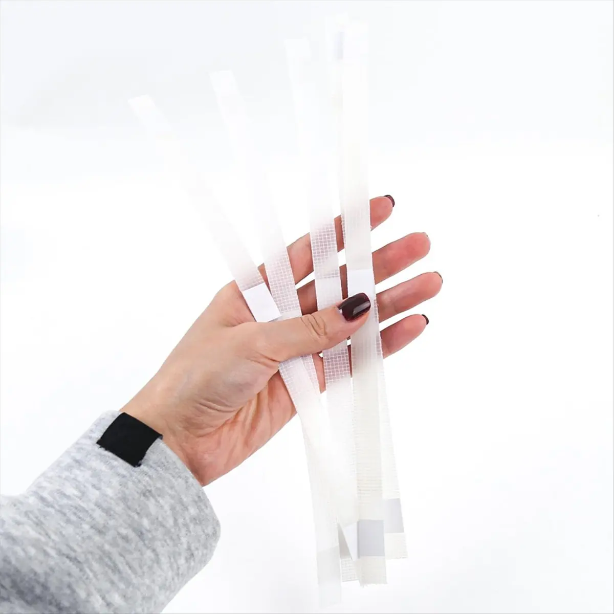 Latest ABBQ-50 Pcs Thermal Glue Strips with Mesh Backing for Book-Binding for 80-110 Sheet Capacity Book Repair Tape 12mm