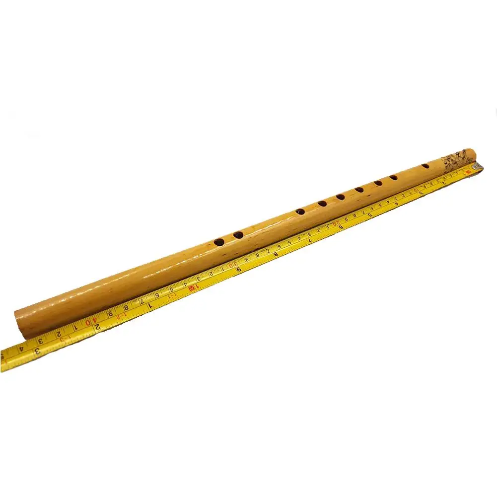 44CM chińskie tradycyjne 6 otworów bambusowy flauta flet instrument pionowy flet klarnet Student Instrument muzyczny kolor drewna