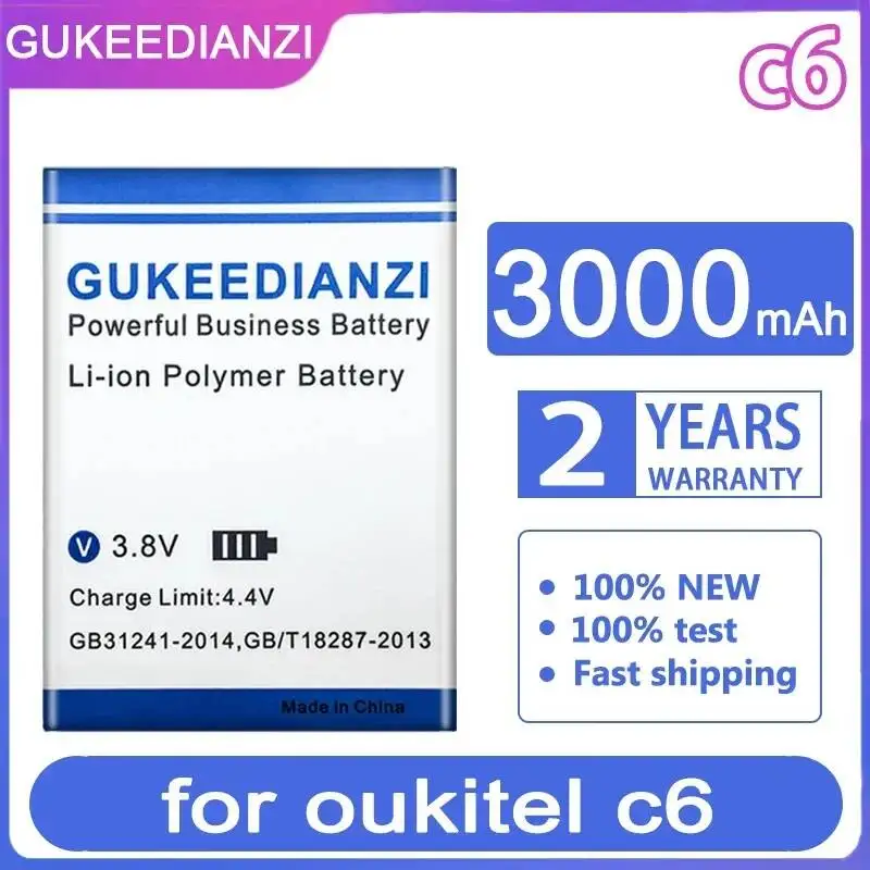 

Good Low-Temperature Performance 3000mah For Oukitel c6 Reliable Replacement Mobile Phone Battery