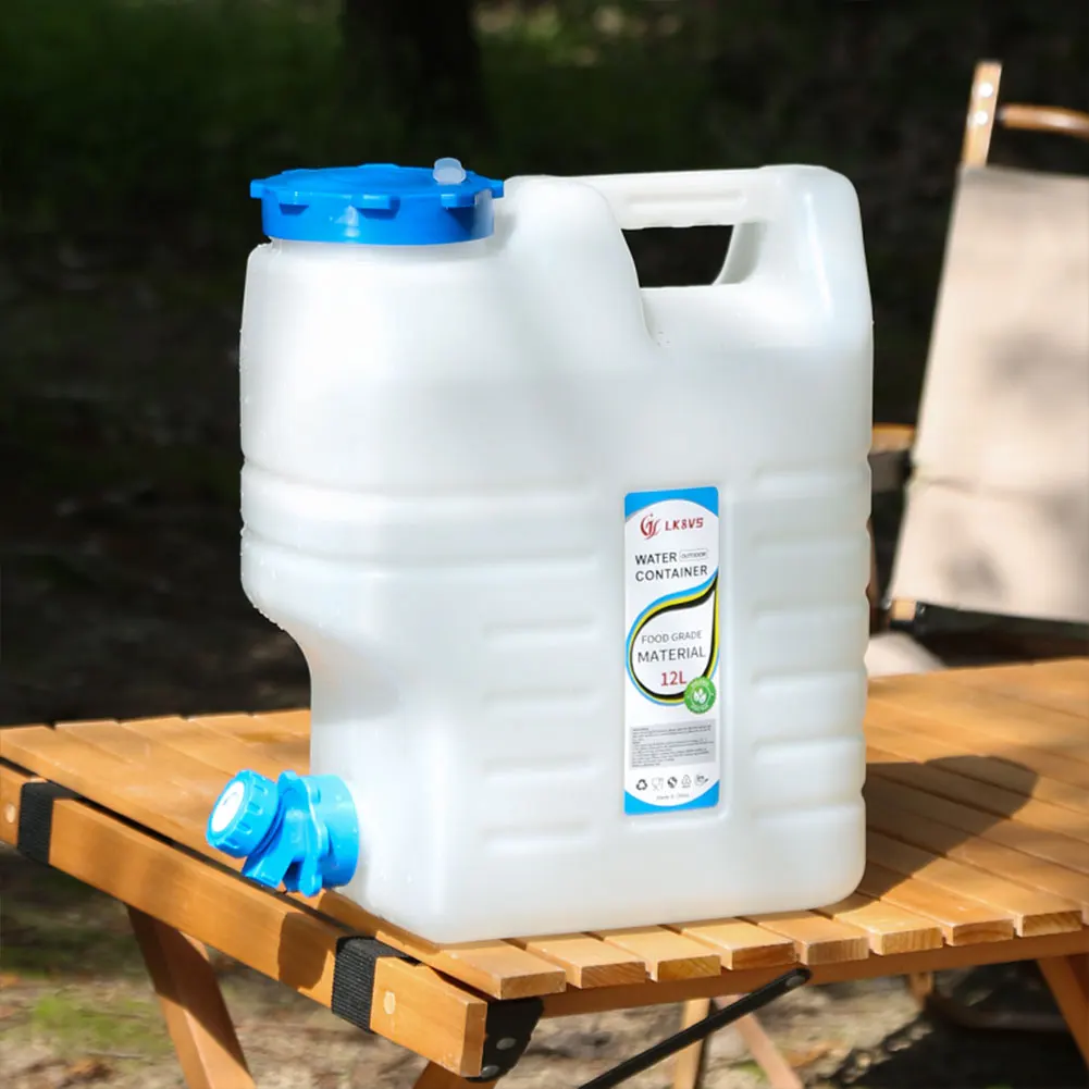 

12л кувшин для воды для кемпинга, герметичный контейнер для хранения воды, большой емкости, диспенсер для воды, переноска для автомобиля, кемпинга