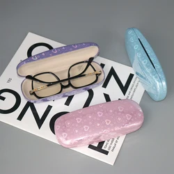 Portable Glasses Case Printed Storage Box Travel Glasses Storage Case Men Women Eyewear Protector Creative Travel Portable Girls