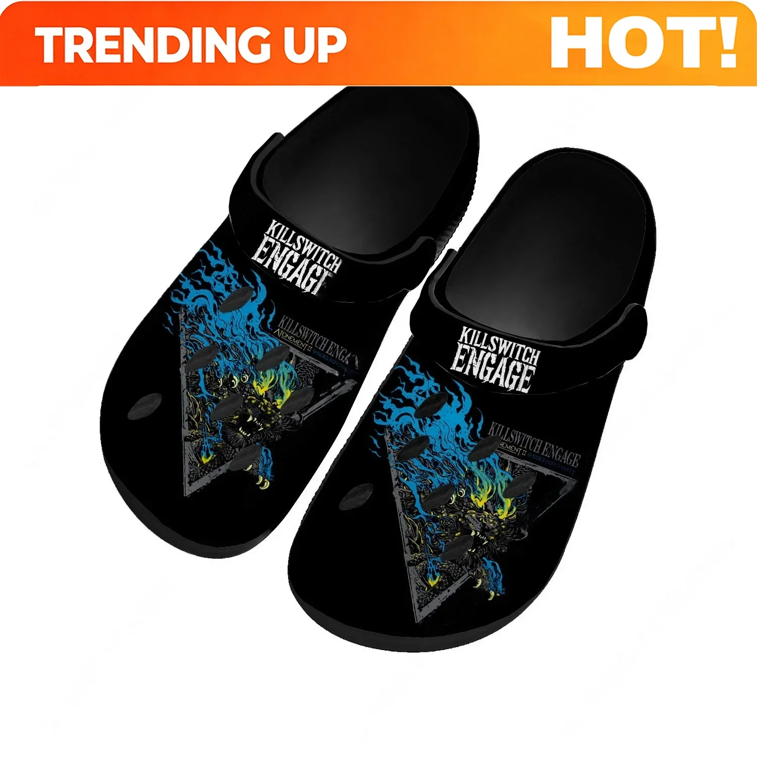 Killswitch Engage – chaussures aquatiques pour hommes et femmes, sabots confortables et à la mode pour la maison et le jardin, sandales personnalisées, pantoufles de plage respirantes