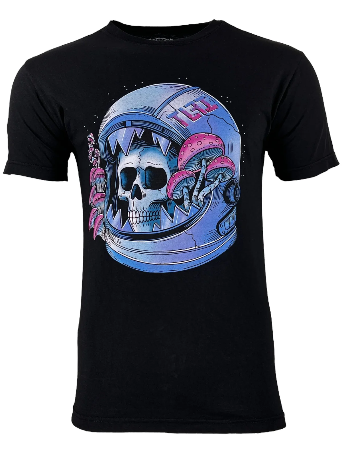 TLFI Men' T-shirt Skull Helmet Regular Fit Crew neck S-4XL