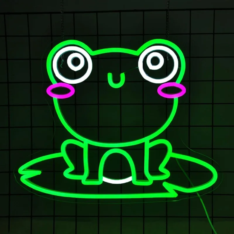 

Frog Neon Sign Led Neon Light Signs for Wall Decor USB Powered Led Neon Signs for Room Decoration Birthday Party Decorations